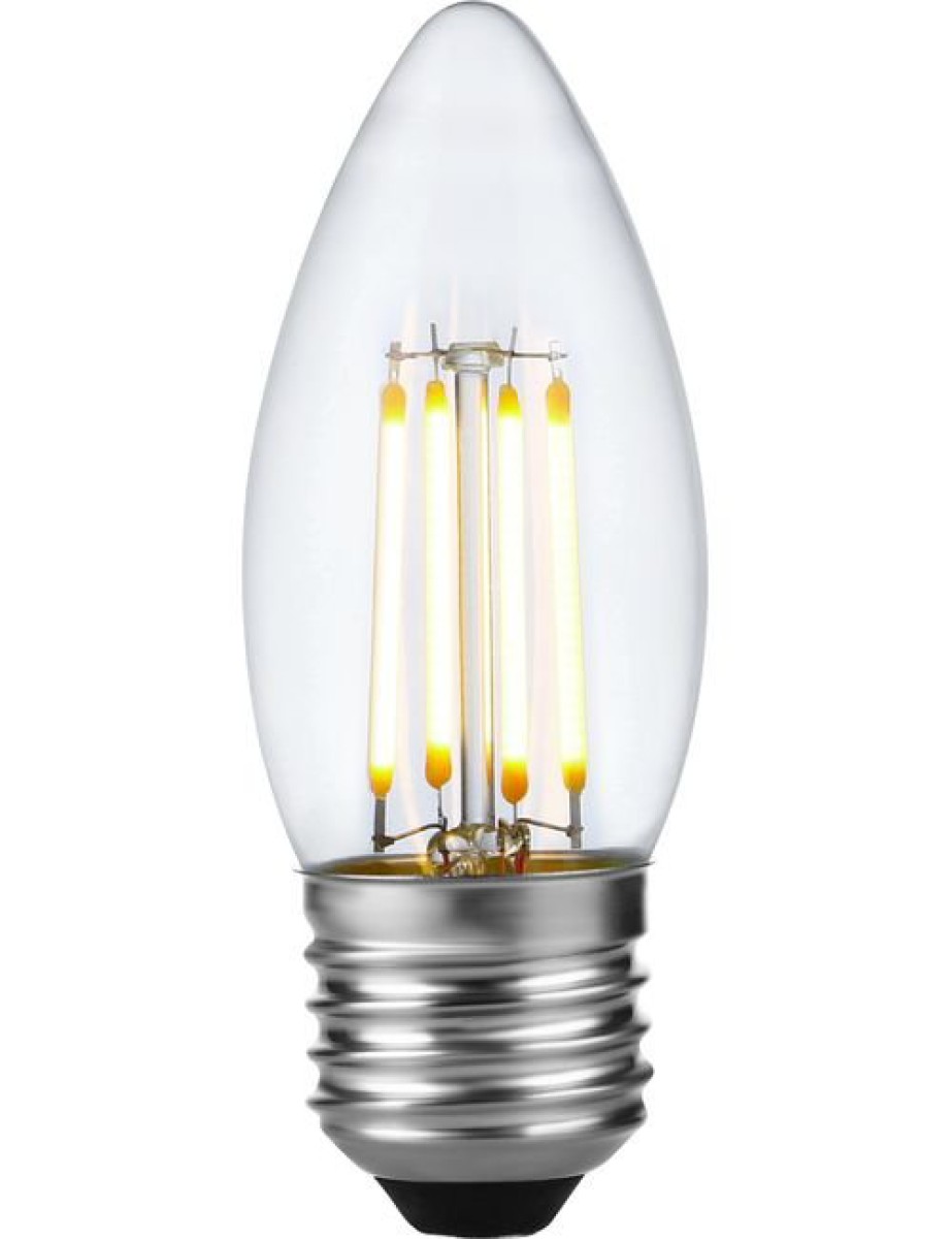 SPL LED Filament Kerze C35x100 E27 4 W 320 lm 2500K klar dimmbar