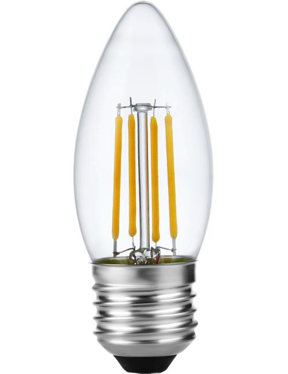 SPL LED Filament Kerze C35x100 E27 4 W 320 lm 2500K klar dimmbar