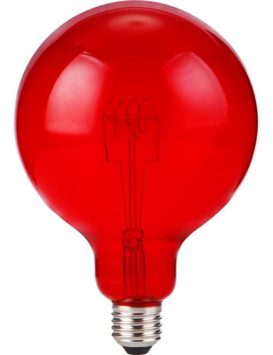 SPL LED Filament Globe G125x180 E27 4 W 60 lm 1000K Rot dimmbar