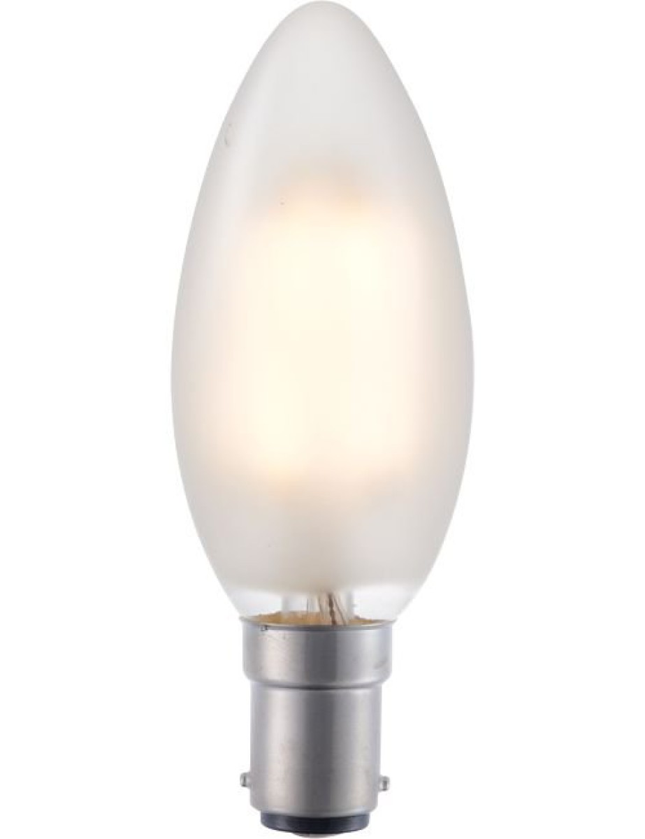 SPL LED Filament Kerze C35x100 Ba15d 4 W 320 lm 2500K matt dimmbar