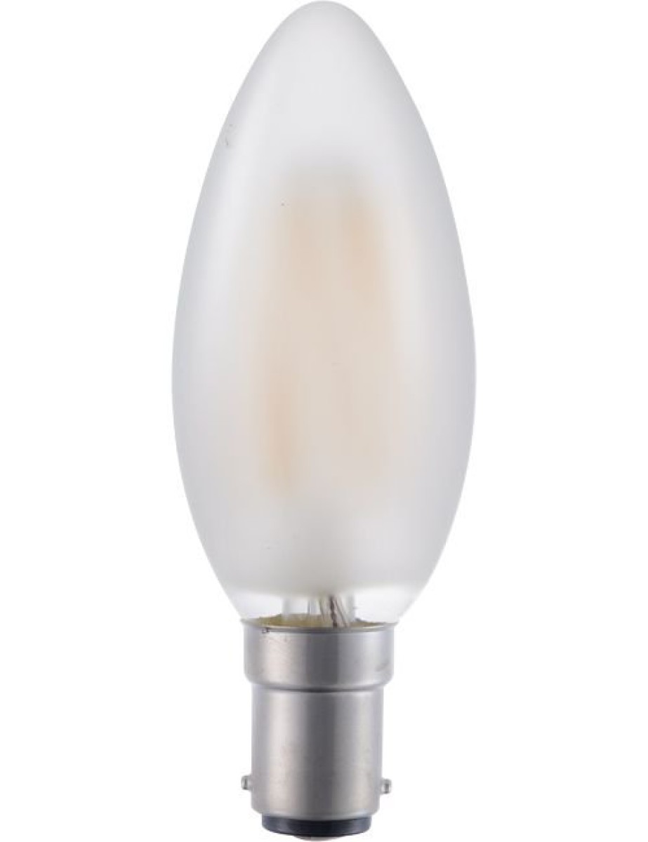 SPL LED Filament Kerze C35x100 Ba15d 4 W 320 lm 2500K matt dimmbar