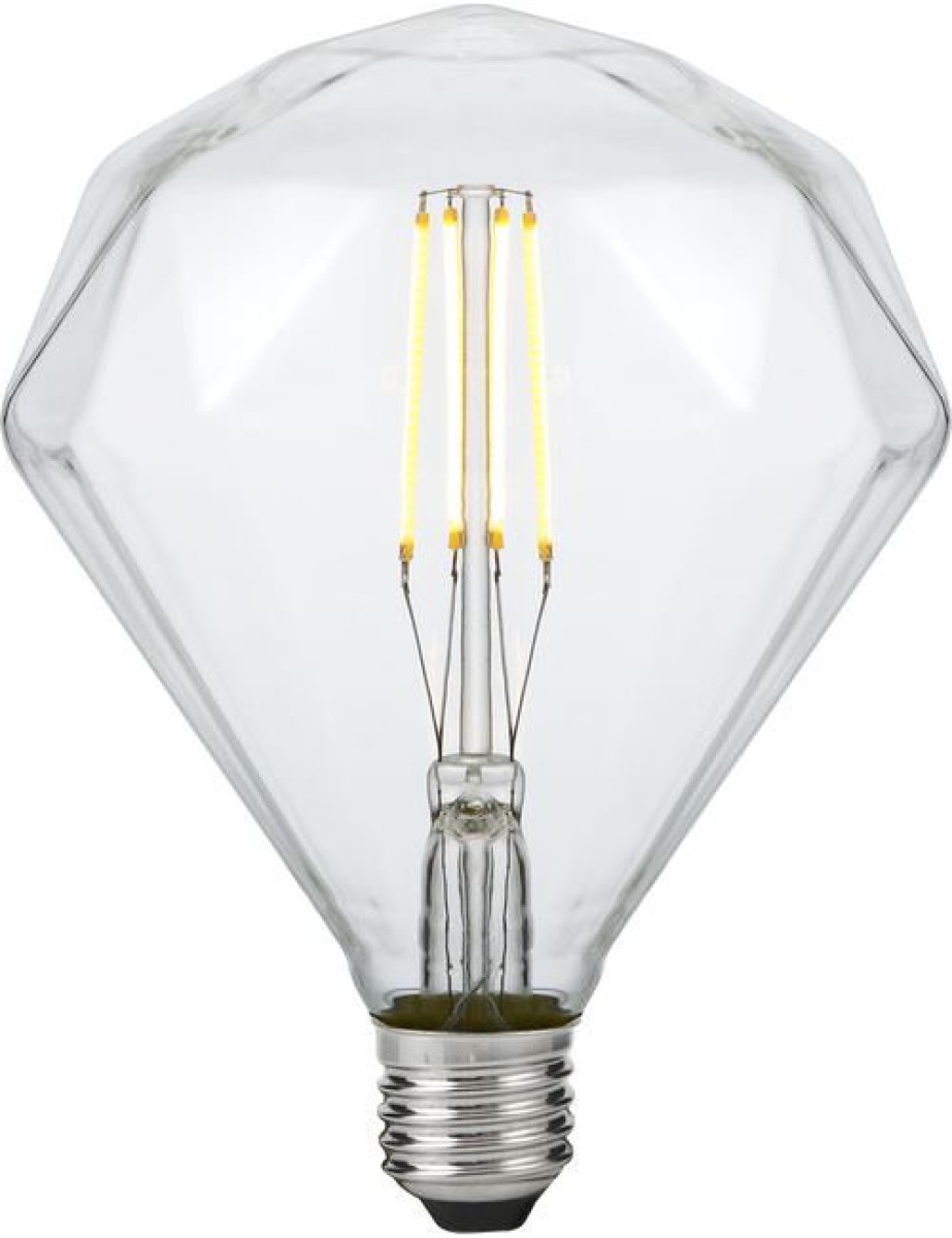 SPL LED Filament Diamant 120x155 E27 5 W 450 lm 2500K klar dimmbar