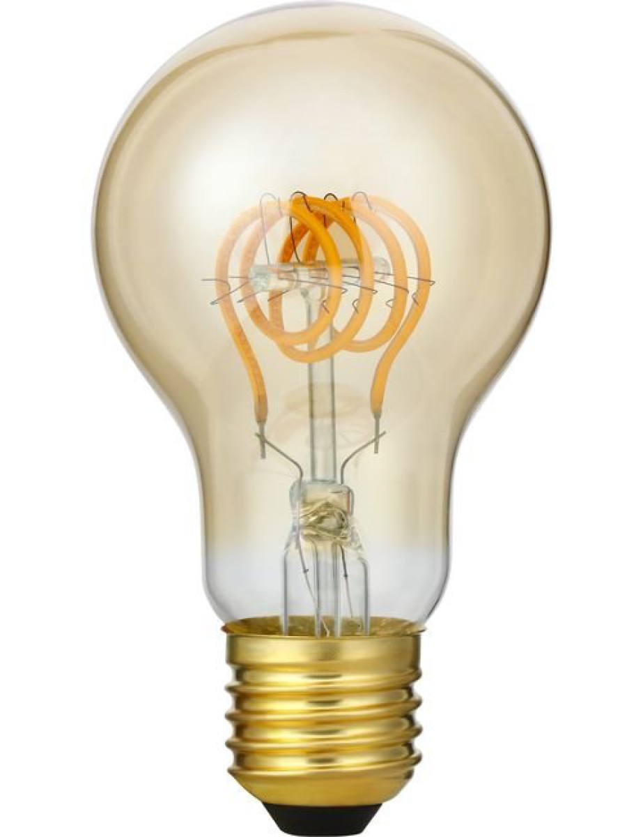 SPL LED Filament Birne A60x105 E27 5 W 460 lm 2200K Gold dimmbar
