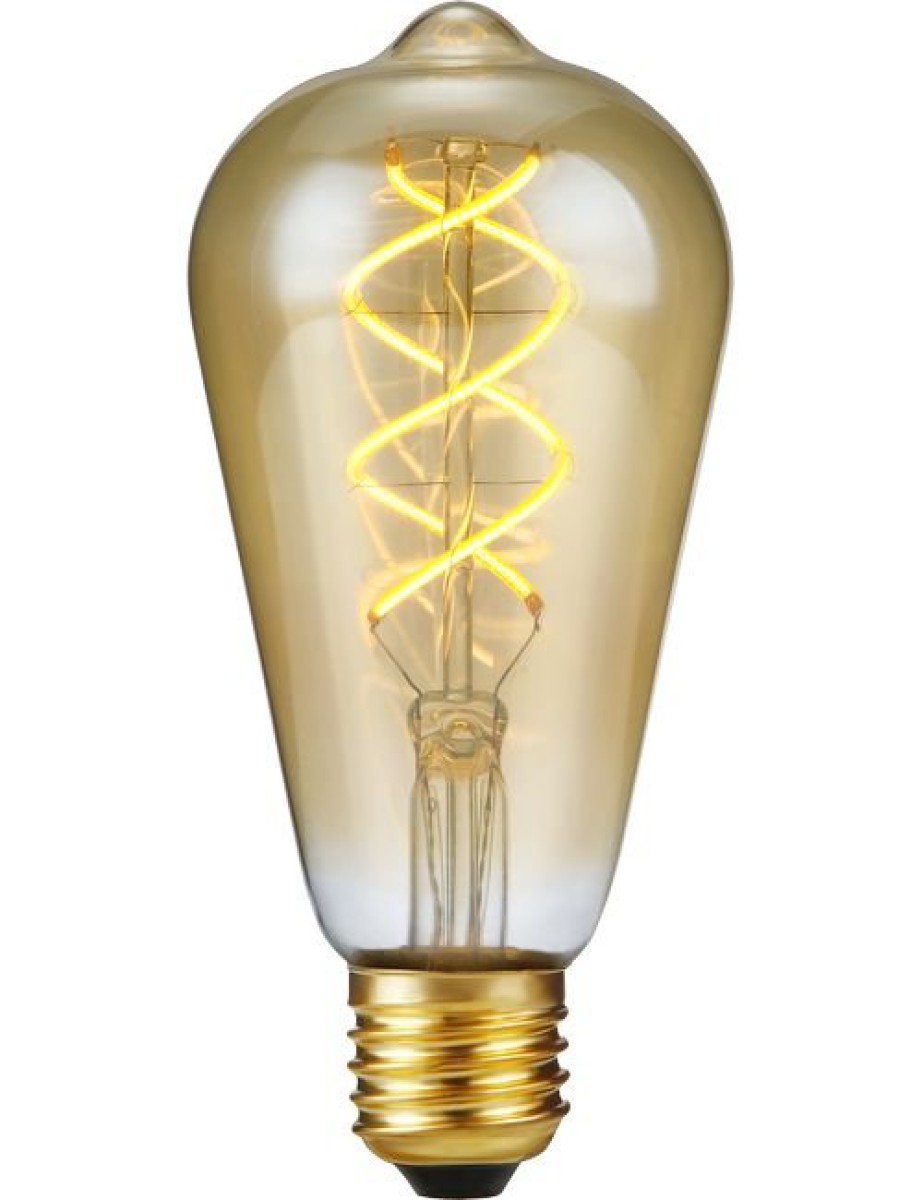 SPL LED Filament Rustika 64x140 E27 5 W 460 lm 2200K Gold dimmbar