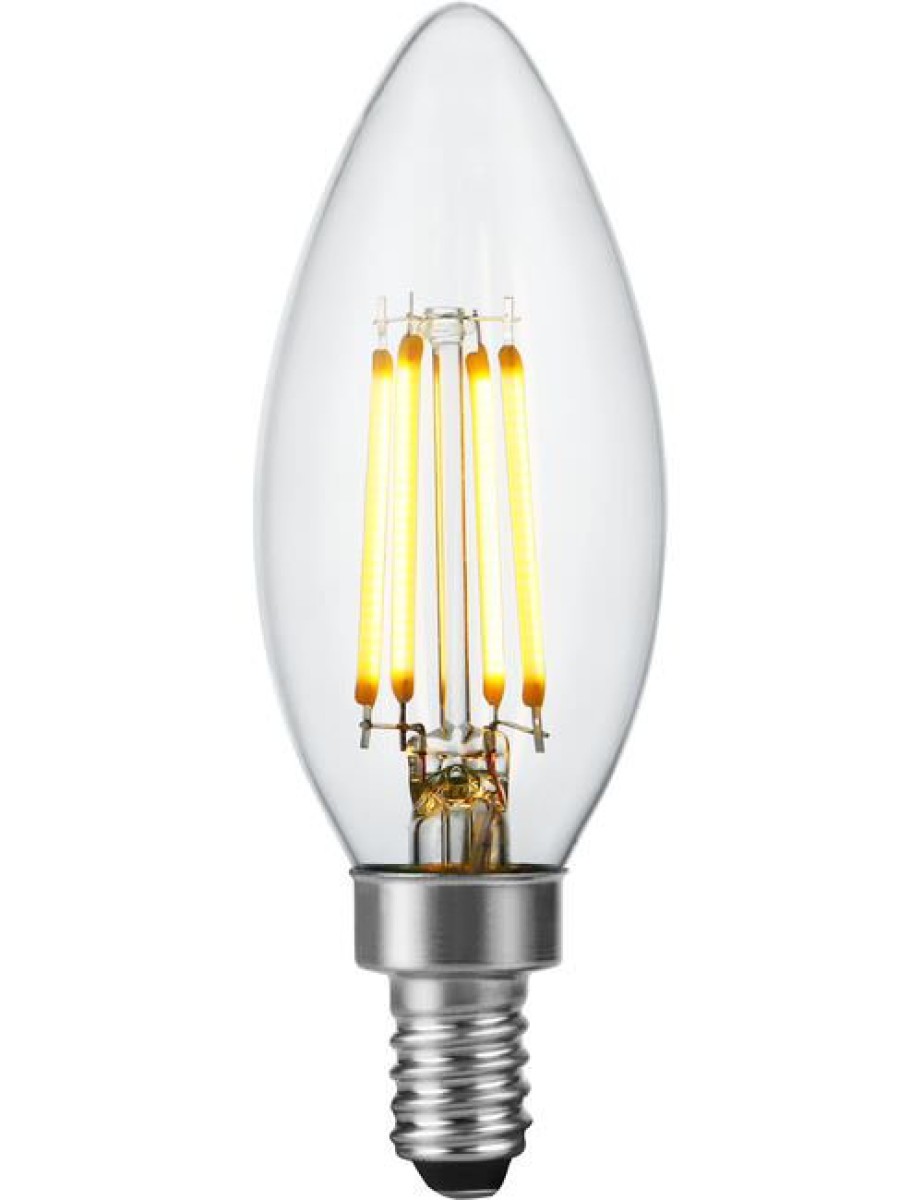SPL LED Filament Kerze C35x100 E12 4,4 W 470 lm 2700K klar dimmbar