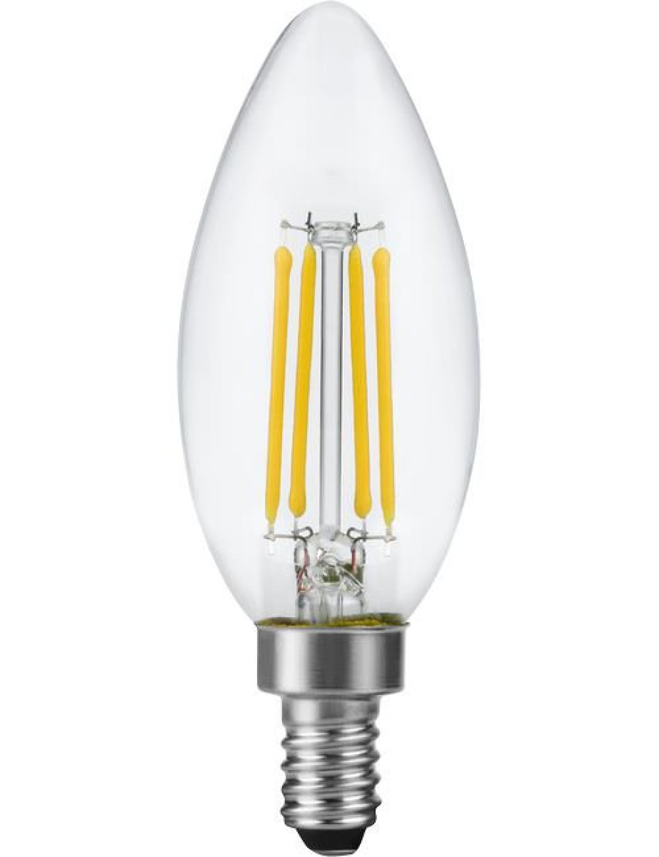 SPL LED Filament Kerze C35x100 E12 4,4 W 470 lm 2700K klar dimmbar