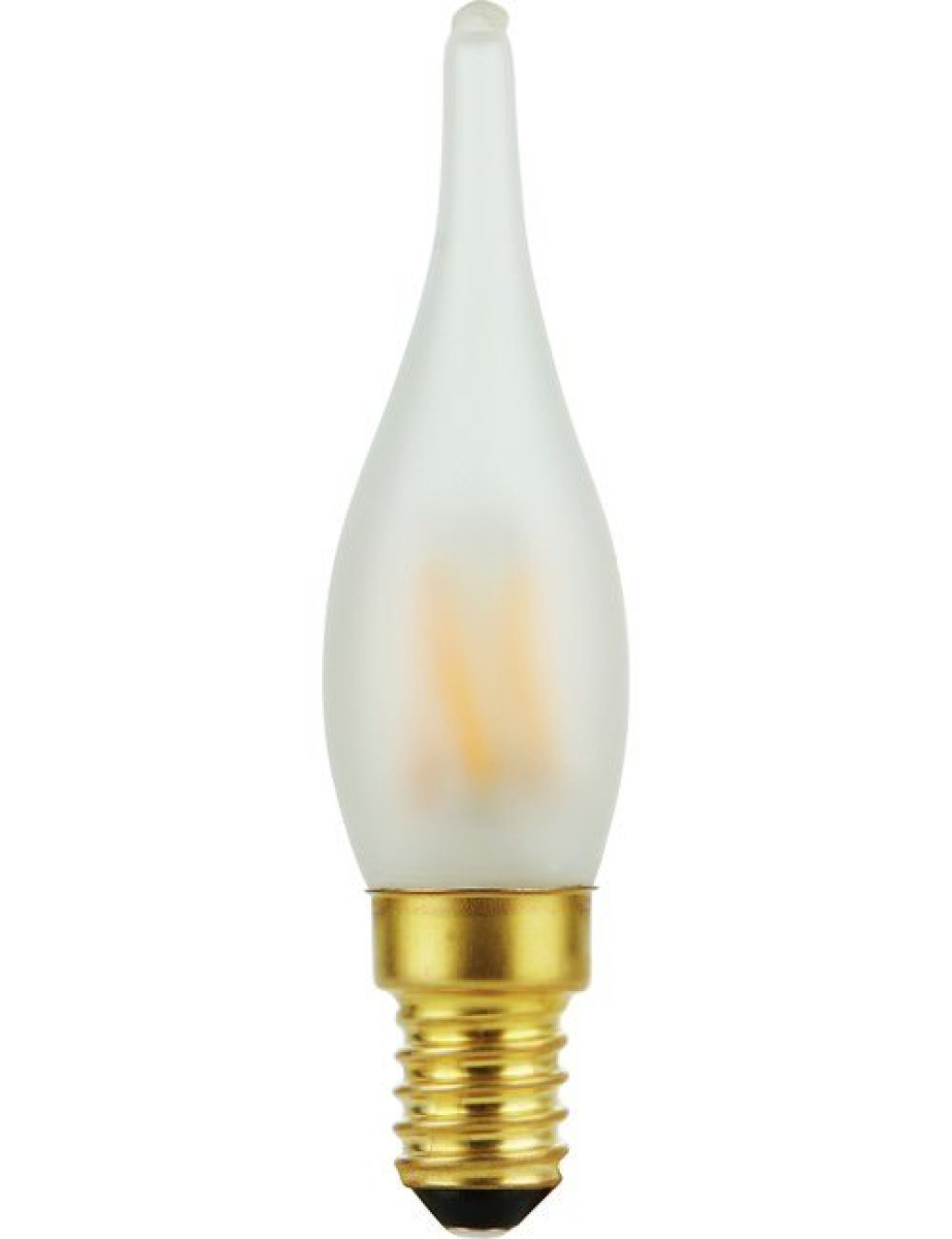 SPL LED Filament Windstoßkerze C23x95 E14 1,8 W 90 lm 2000K matt dimmbar