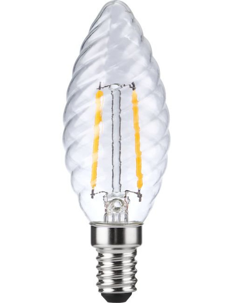 SPL LED Filament Kerze gedreht C35x97 E14 2 W 150 lm 2700K klar dimmbar