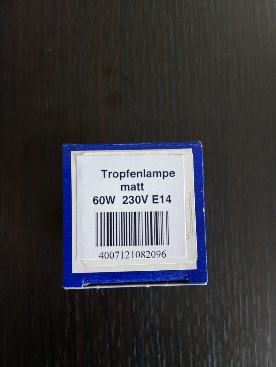 Merkur Tropfenlampe E14 60W matt