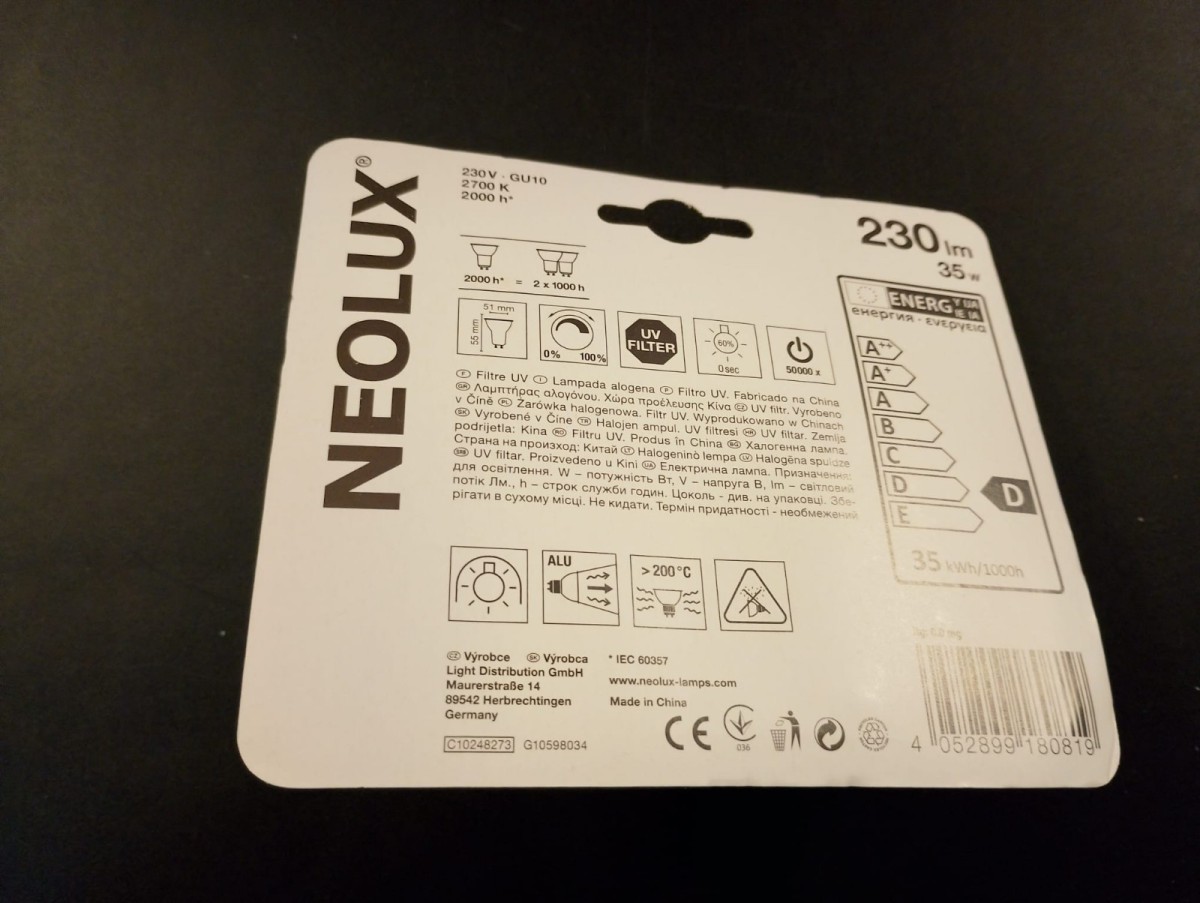 NEOLUX LM HI-Spot GU10 - 35W 35° VE 2 Stück