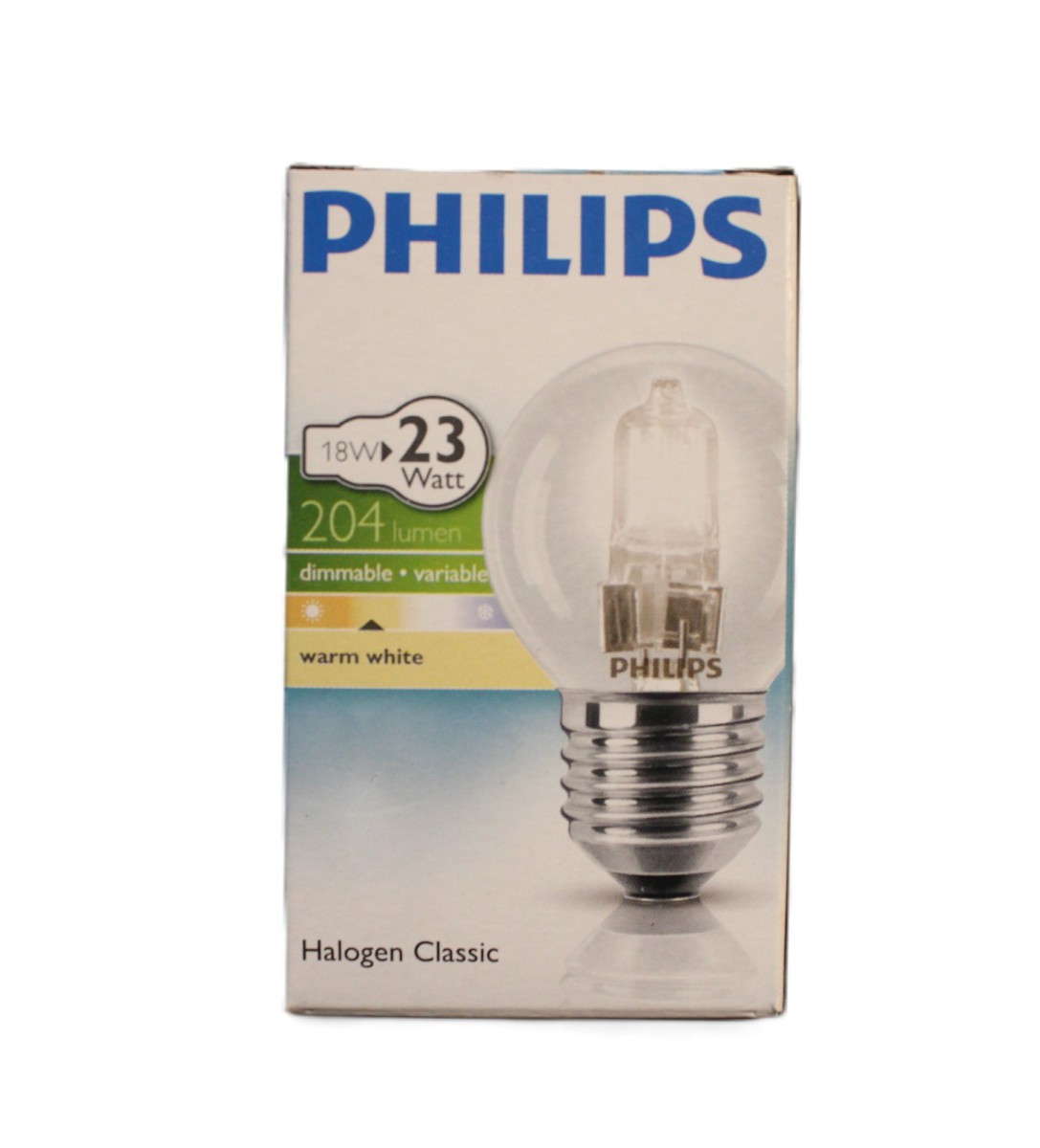 Philips Halogen Tropfen Glühbirne 18W = 23W E27 Klar