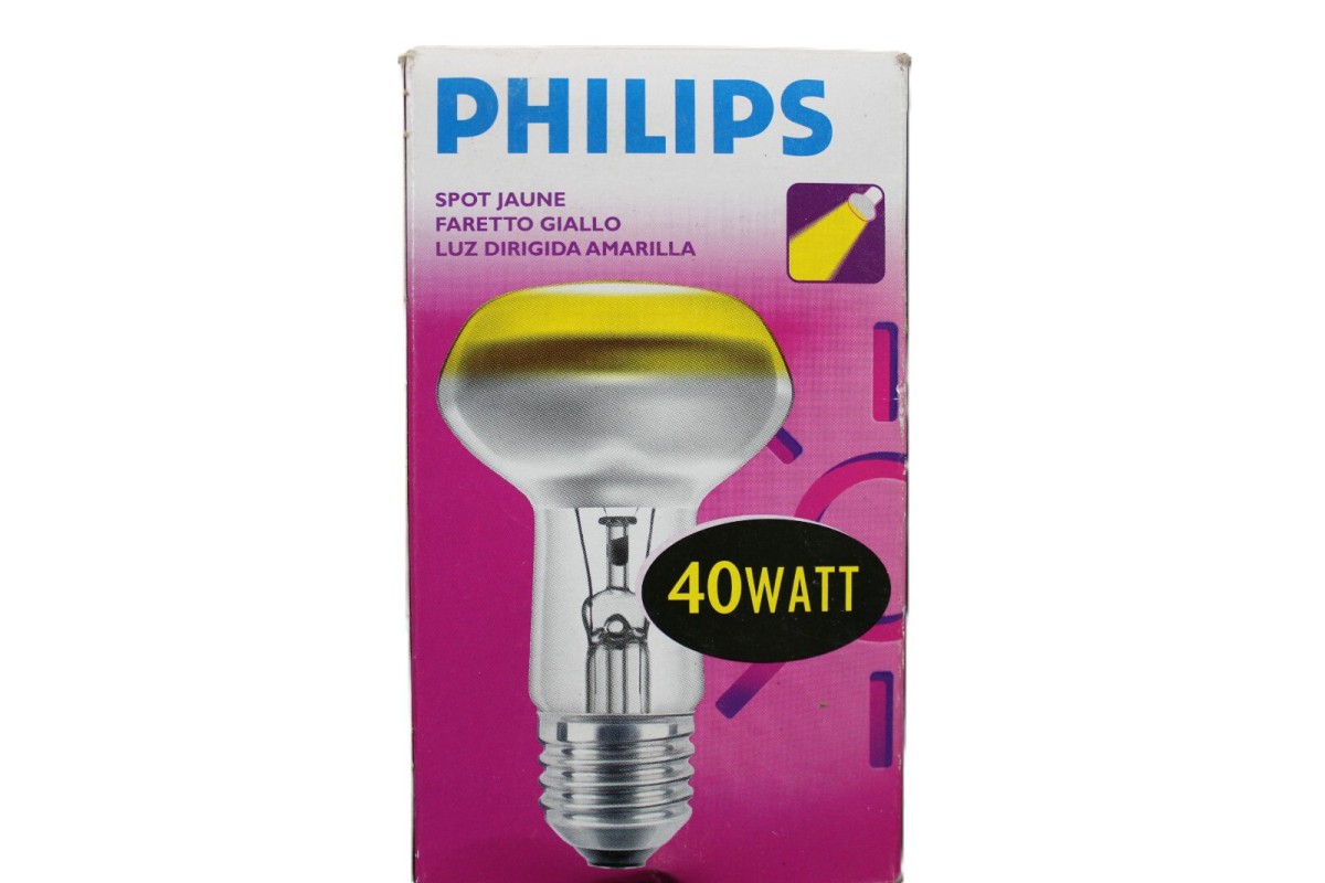 Philips Reflektorlampe R63 Color 230V E27 40W Gelb