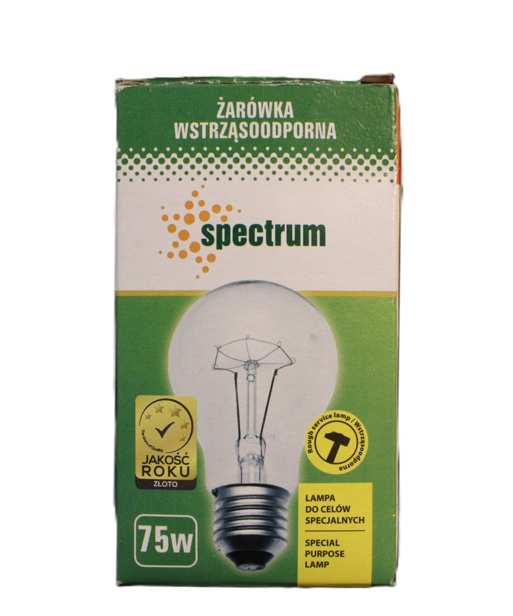 Spectrum Glühbirne 75W E27 Klar Glühlampe